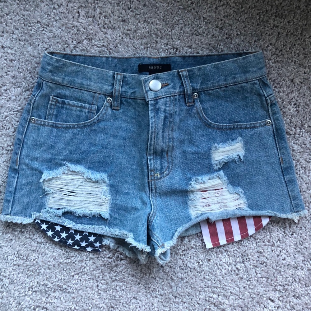 PATRIOTIC denim shorts 🇺🇸